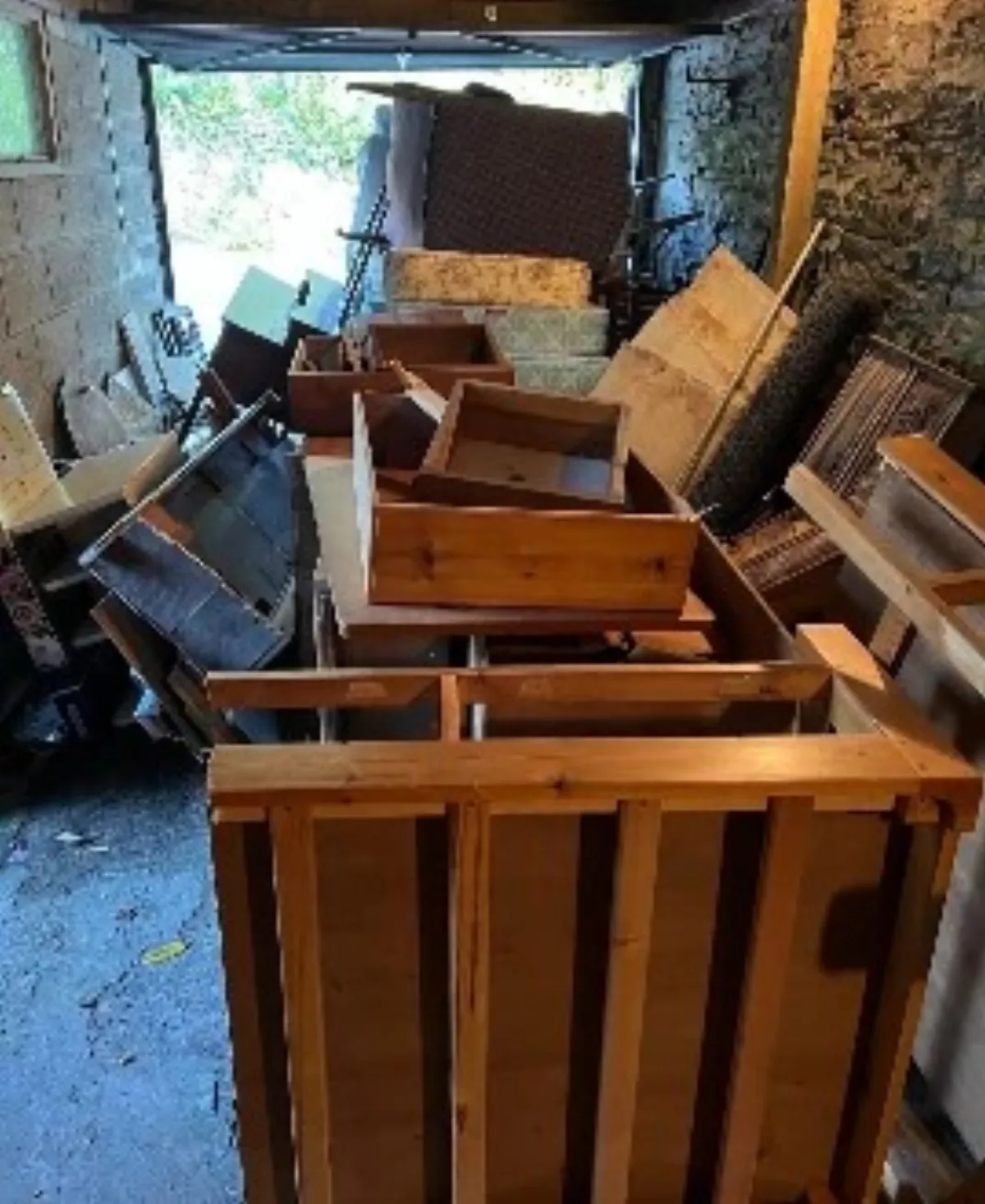 Before rubbish removal in Foxhole