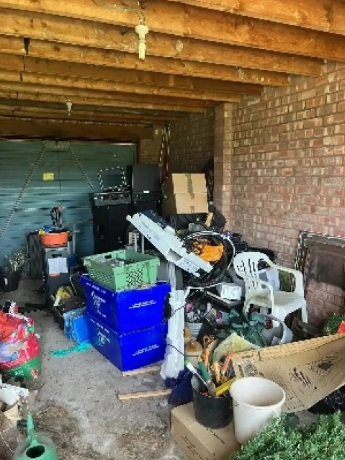 Before rubbish removal in Lostwithiel