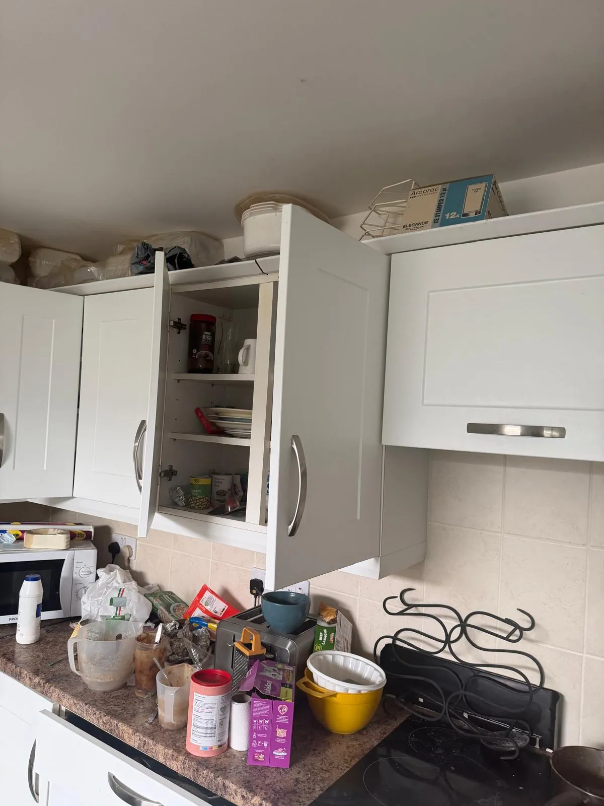 Before rubbish removal in Landrake