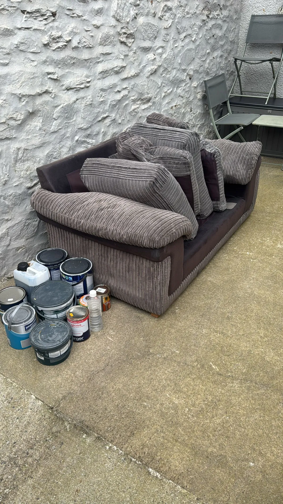 Before rubbish removal in Tolvaddon