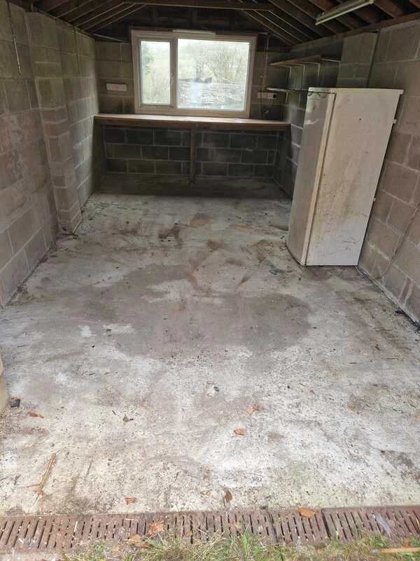 After photo showing a clean, empty room after expert house clearance service in Cornwall